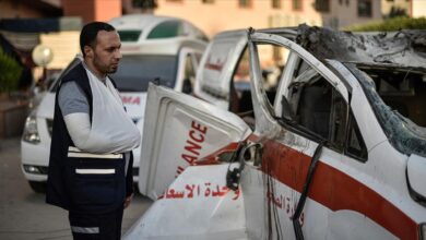 israil gazze ambulans saldiri aa 2151113