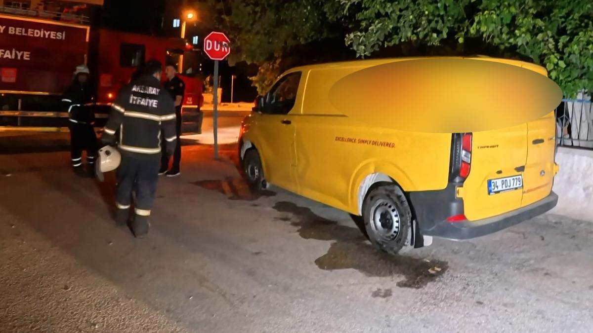 Aksaray'da hareketli saatler! Lastiklerini kesip üzerine mazot döküp ateşe verecekti... 3